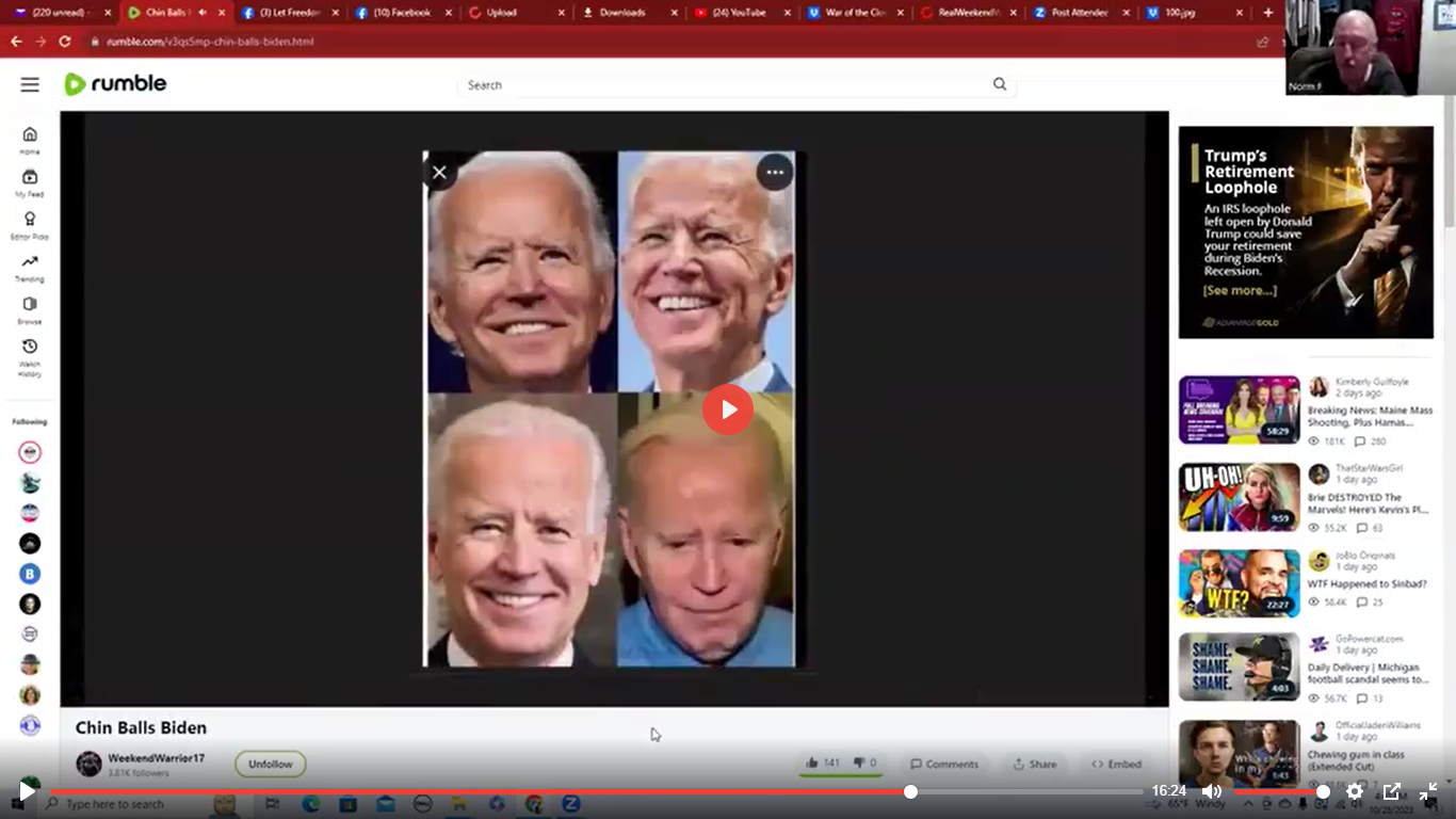 A screenshot of a video chat

Description automatically generated
